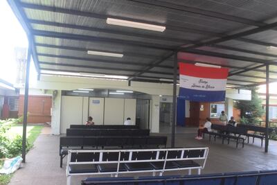 Consultorio externo del IPS para pacientes con COVID.