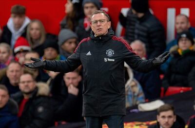 Ralf Rangnick, entrenador alemán del Manchester United.