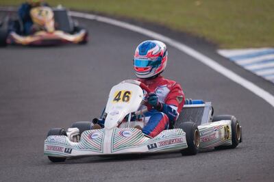 El joven piloto paraguayo Alejandro Samaniego mostró toda su habilidad y calidad en Sao Paulo, Brasil.