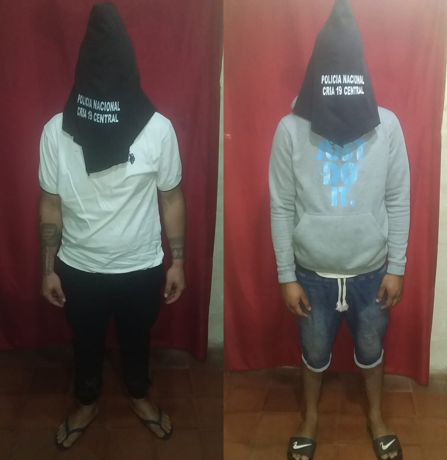 Ever Isaías Ojeda Figari, de 19 años, y Brahian Iván Benítez González, de 23 años.