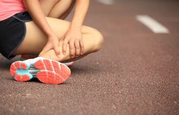 corredora lesión muscular tobillo