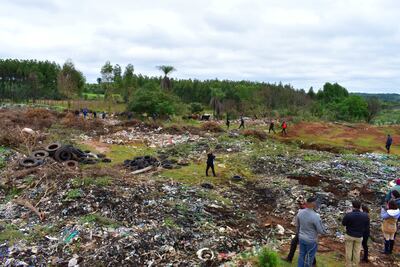 El vertedero municipal de Villarrica se encontró en total estado de abandono.