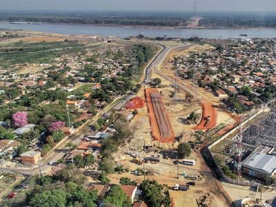 Vista de lo que será el acceso de Primer Presidente con la Costanera de Asunción.