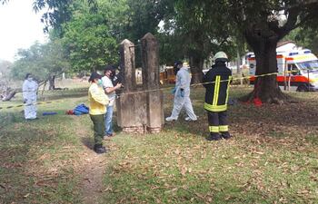 El cadáver de Alberto Santiago Duarte Gamarra fue encontrado en un pozo.