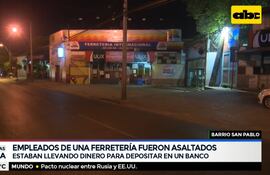 Empleados de una ferretería fueron asaltados