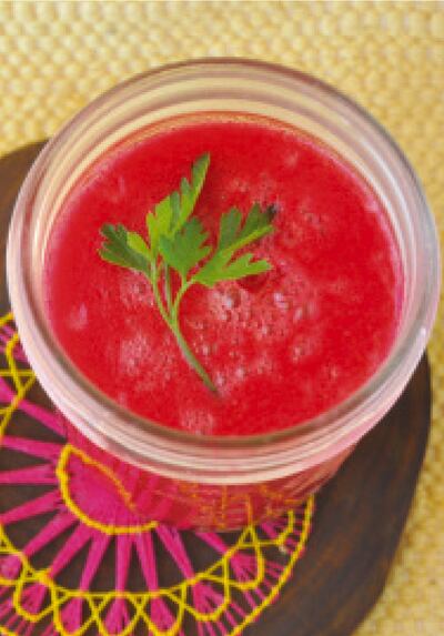 Revitalizante 
De zanahoria, manzana y remolacha.