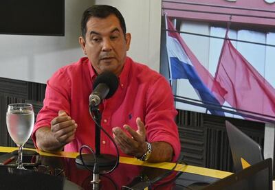 Martín Arévalo, senador colorado, durante el programa "No tiene nombre" que se emite por ABC Cardinal.