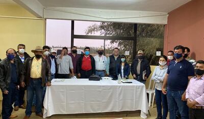Reunión fundacional del gremio Convergencia Nacional de Productores de la Agricultura Familiar Emprendedora (Conapafe)