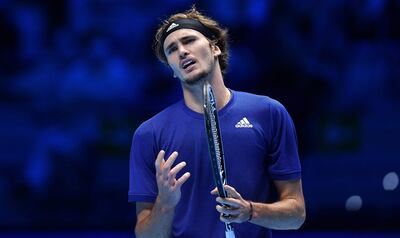 Alexander Zverev, durante las Finales del ATP en la ciudad de Turín.