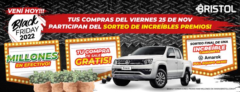 Los clientes que compren este viernes participarán del sorteo de premios importantes.