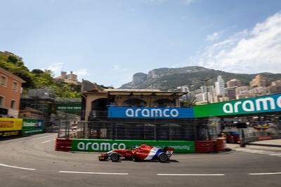 Joshua Duerksen en los entrenamientos libres de ayer en el circuito callejero de Mónaco.
