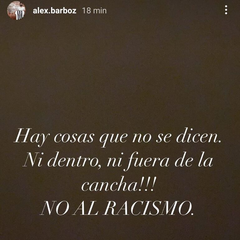 El descargo de Alexander Barboza después de la expulsión en el clásico blanco y negro.