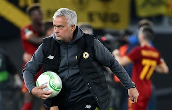 José Mourinho, entrenador portugués de AS Roma.