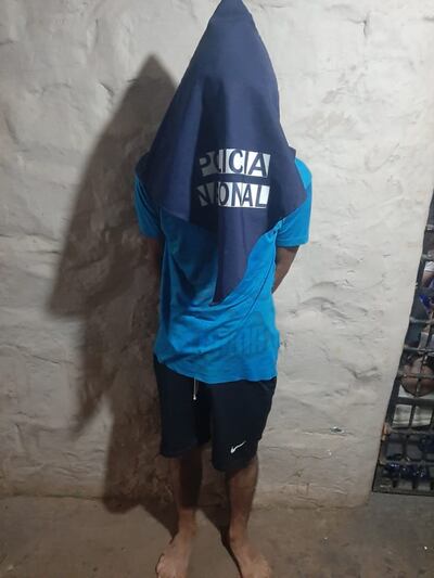 Buenaventura Francisco Peralta Paredes, detenido.