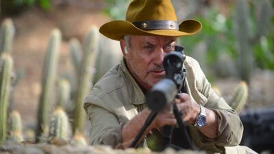 Udo Kier en "Bacurau", que se exhibe en cines de Paraguay.