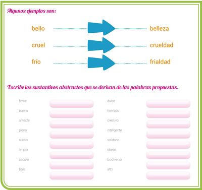 Sustantivos abstractos