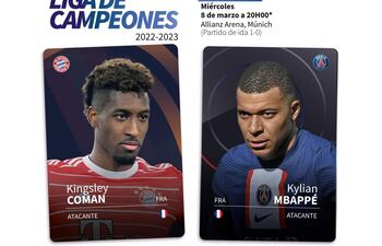 Presentación del partido de la vuelta de los octavos de final de la Liga de Campeones 2022-2023 entre el Bayern de Múnich y el París Saint-Germain, que se disputa el 8 de marzo - AFP / AFP