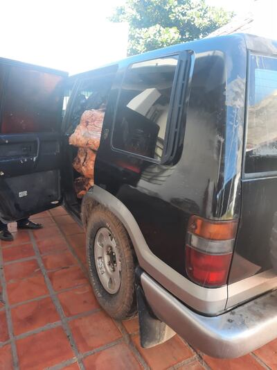 2.000 kg de carne vacuna y una camioneta, fueron incautados hoy por las fuerzas públicas que integran la Unidad Anticontrabando.