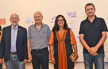 Mario Samaja, José Zanardini, Ladislaa Alcaráz de Silvero y Fernando Allen.