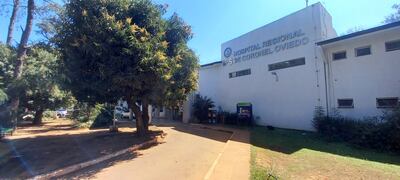 La sede del Instituto de Previsión Social (IPS). de Coronel Oviedo, que actualmente funciona como hospital público polivalente.