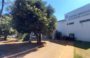 La sede del Instituto de Previsión Social (IPS). de Coronel Oviedo, que funcionaba como hospital público polivalente.