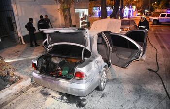 El fuego afectó solamente la parte trasera.