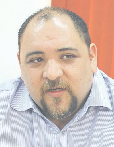 Fausto von Streber, director de Informática del TSJE, quien dijo que también iría hoy al Senado por la invitación.