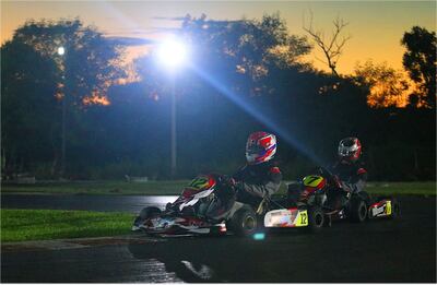 Octavio Plate (12) se quedó con la Copa Verano en la categoría Rotax Senior Max, por delante de Fernando Saúl González.
