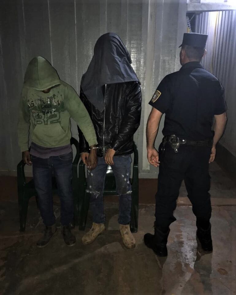 Dos personas fueron detenidas como presuntos abigeos