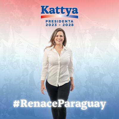 Kattya González lanza su candidatura a la Presidencia de la República.