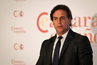 El presidente de Uruguay, Luis Lacalle Pou.