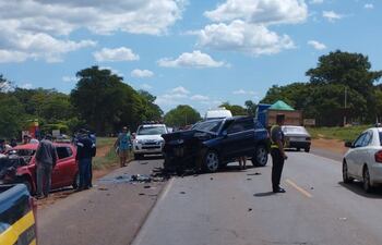 Lugar donde ocurrió el accidente de transito fatal.