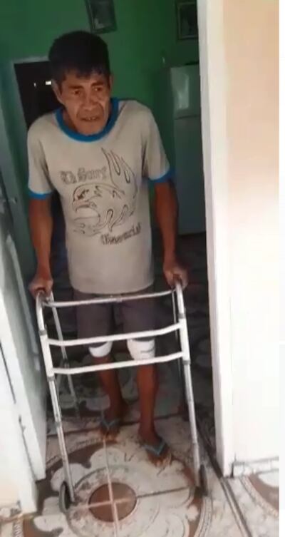 Don Estanislao García, reclama  que el Ministerio del Interior, para que le ayuden a solventar los gastos de su salud