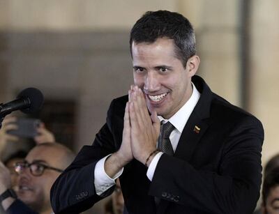 El líder opositor venezolano Juan Guaidó.