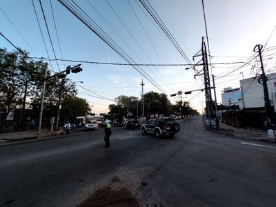 Este miércoles intervinieron 120 agentes de tránsito en 64 puntos conflictivos en Asunción.