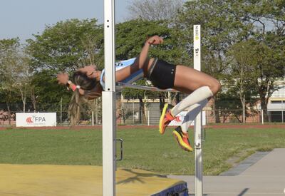 Argüello rozó el récord nacional de mayores (1,68 m).