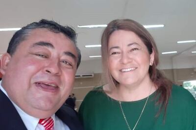Darío Garcete y la diputada Cristina Villalba.