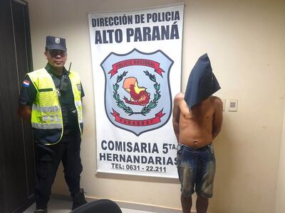 Mamerto Gabriel Acosta Benítez, detenido.