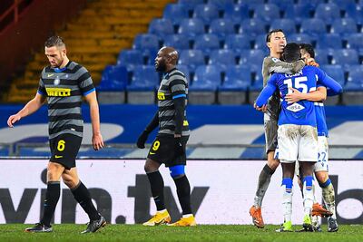 La Sampdoria se quedó con e triunfo este miércoles ante el Inter.