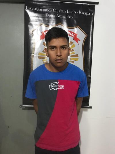 Rodi Alexis Acosta Vera (18), supuesto sicario.