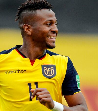 Michael Estrada, autor de un gol en el estadio Casa Blanca. (AFP)