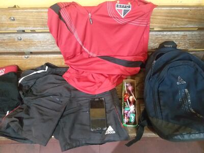 Objetos incautados del poder del menor aprehendido.