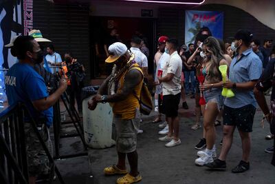 Festival en Baja California, México, en medio de la pandemia de coronavirus.
