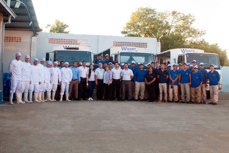 El personal de la empresa Wisser
