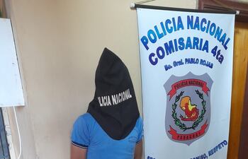 Cristian David Aranda Medina, detenido y puesto a disposición del Ministerio Público.