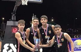 El 3x3 de San Lorenzo fue el campeón de la Liga U15 que culminó el domingo.
