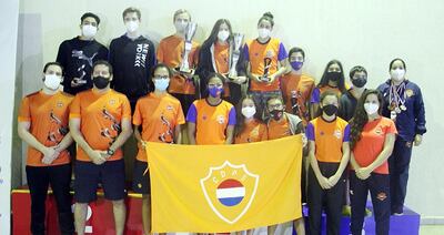 El plantel del Deportivo Sajonia quedó en lo más alto del podio en Fuerza A y el Open.