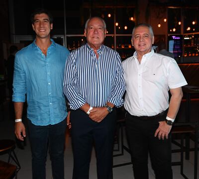 Francisco Gómez, Ernesto Gómez y Luis Alvarenga.