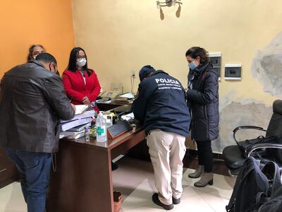 Allanamiento en Escribanía de Paraguarí en el marco del caso Miguel Cuevas.