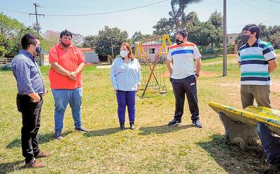 La ministra de Deportes Fátima Morales visitó ayer el Departamento de Misiones. Foto: SND